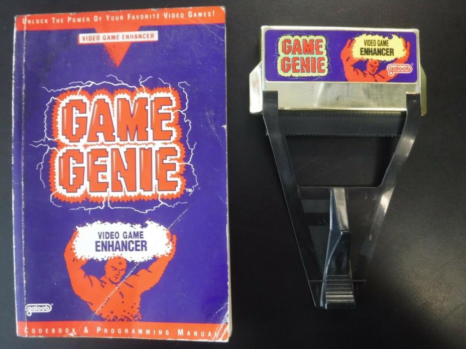 Vintage Nintendo Entertainment System NES Galoob Game Genie w/ Code Book