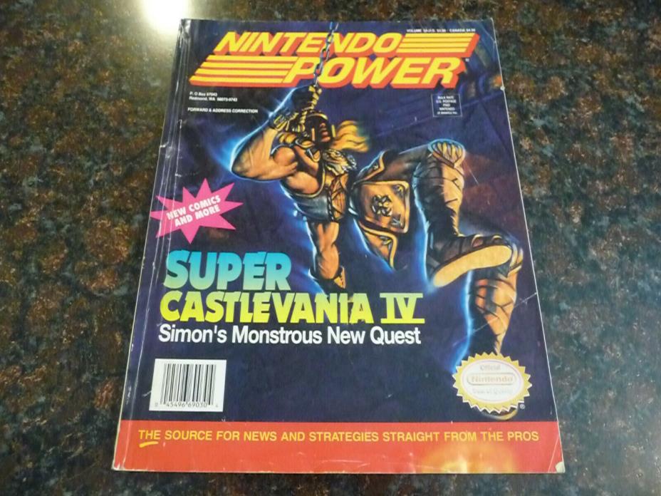 NINTENDO POWER Volume Vol. 32 JANUARY 1992 SUPER CASTLEVANIA IV w/POSTER!