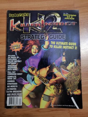Killer Instinct 2 N64+ARCADE Player's Strategy Guide Book gamefans book