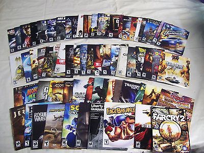 HUGE LOT OF 68 PS 3 GAME MANUALS BOOKLETS (ONLY)