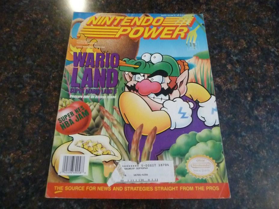 NINTENDO POWER Magazine Vol 58 Super Mario Land 3 Poster And Cards Included