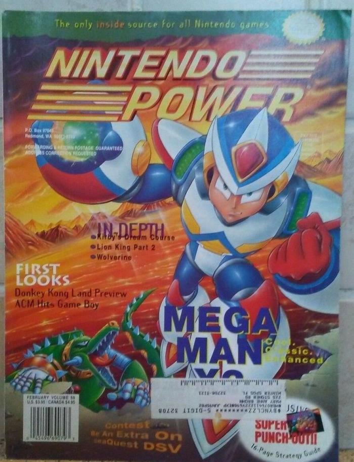 Nintendo Power Magazine #69 Mega Man X2  w/ Poster / Free Ship