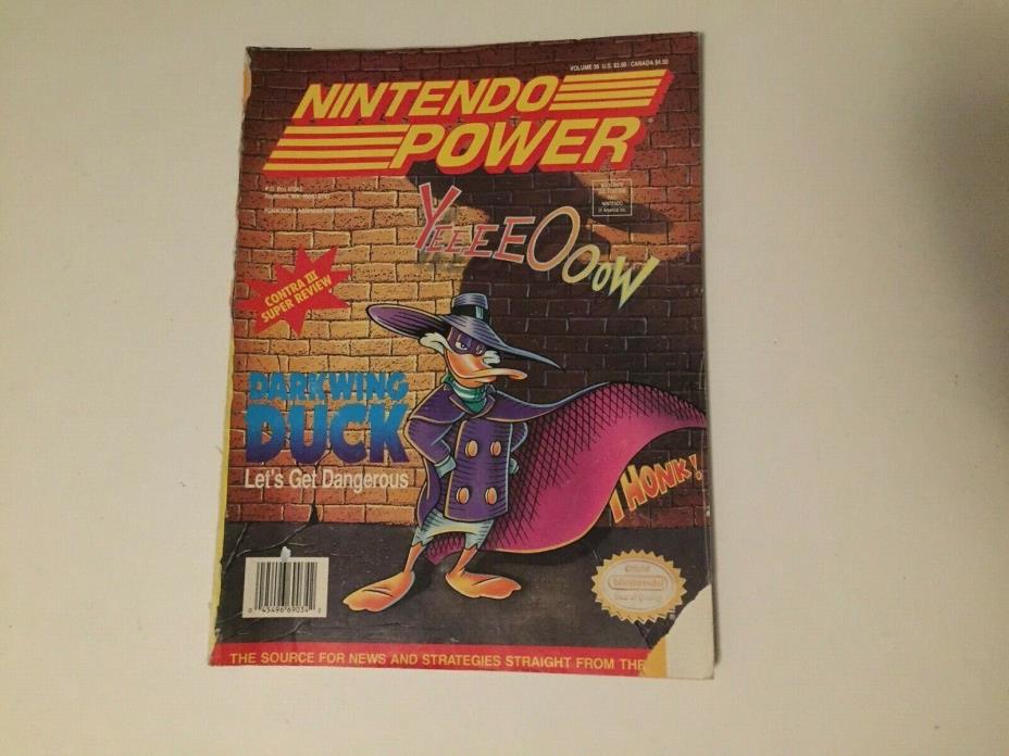 Nintendo Power Issue Volume 36 May 1992 No Poster Darkwing Duck