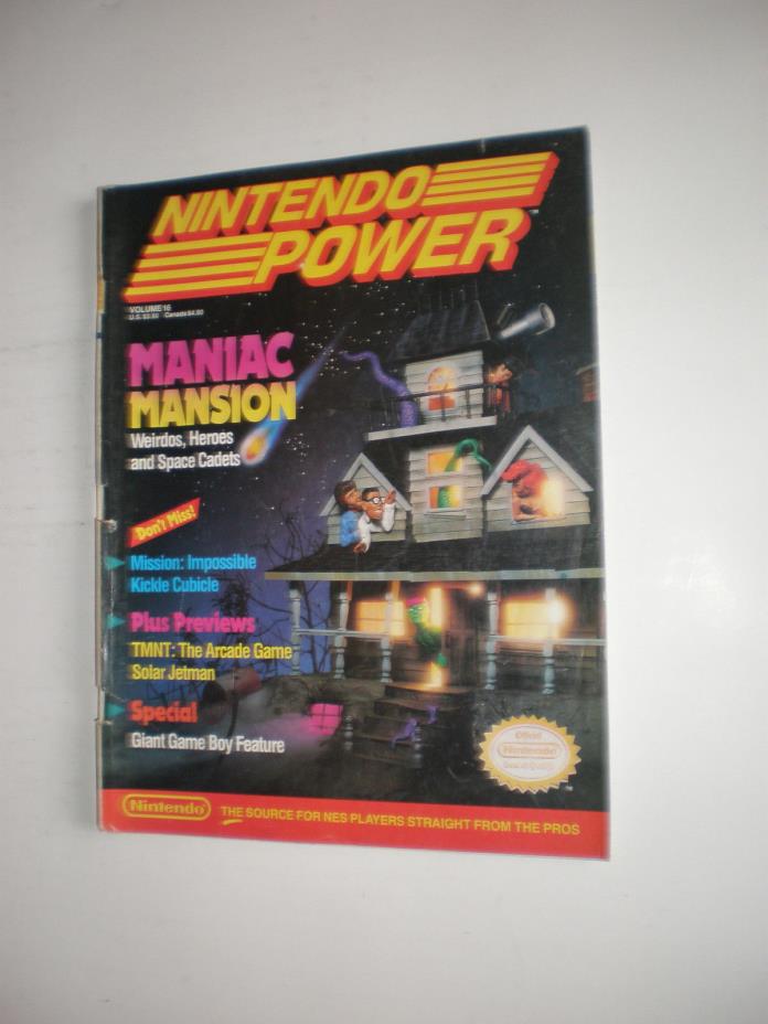 Nintendo Power Mag - Vol 16 - 16th Issue - Includes Poster Map Players Poll