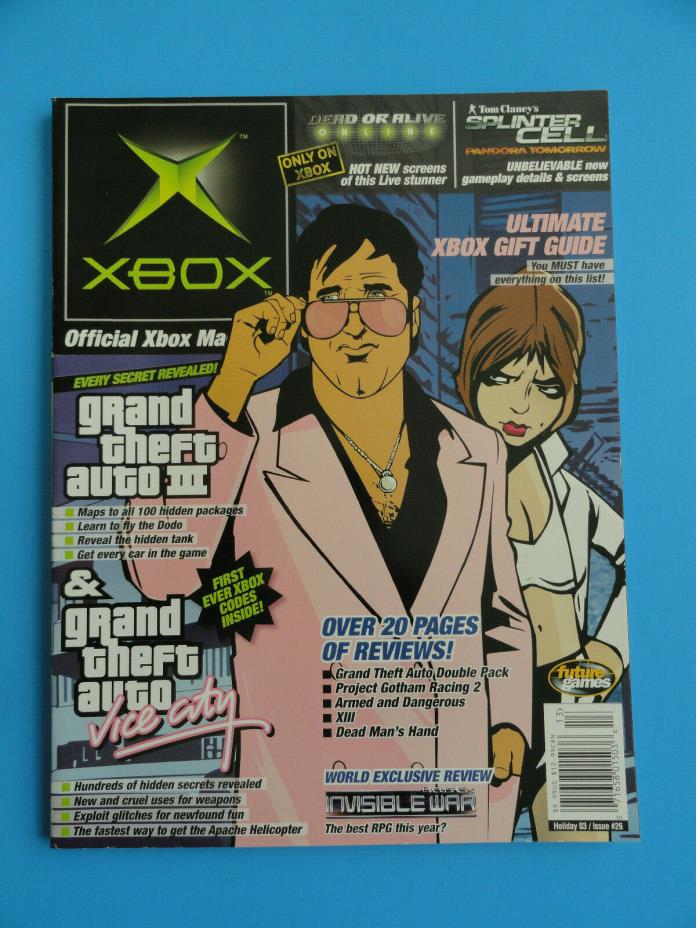 OFFICIAL XBOX MAGAZINE HOLIDAY ISSUE 2003 #26 - GRAND THEFT AUTO III & GTA VICE