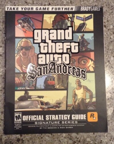 Grand Theft Auto San Andreas official strategy guide Brady Games