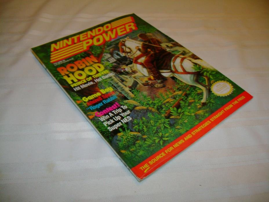 Nintendo Power Magazine Volume #26  Robin Hood July 1991 - With Attached Poster!