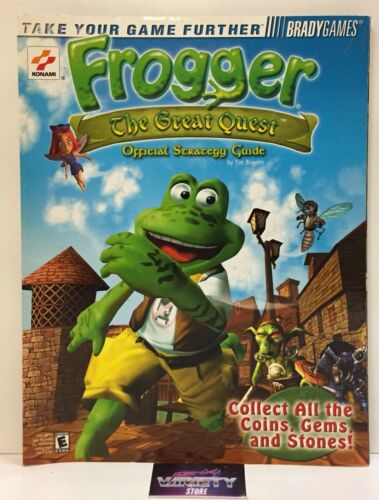Frogger The Great Quest Official Strategy Guide Book PS1 N64 Nintendo 64
