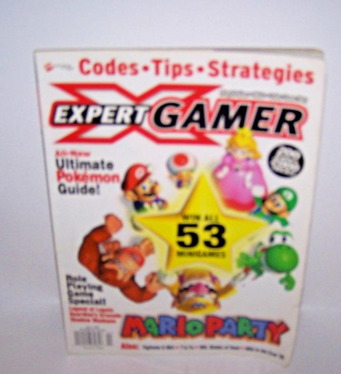 EXPERT GAMER CODES TIPS STRATEGIES MARIO PARTY 200 GAMES 2000 TRICKS APRIL 1999