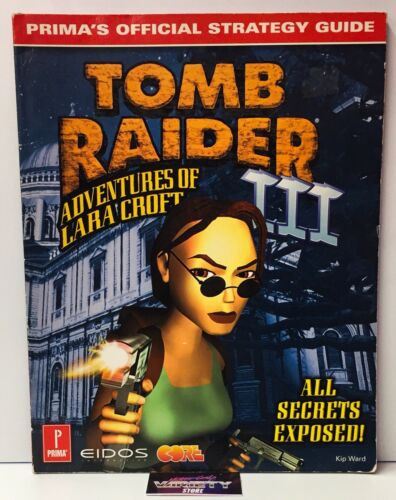 Tomb Raider I & II Prima's Official Strategy Guide Covers Playstation 1 PS1 Game