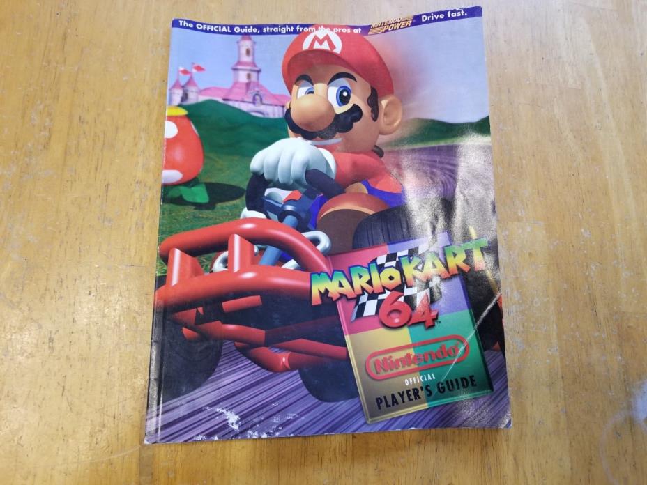 Mario Cart 64 Nintendo Power Official Player's Guide - Non Bumper Sticker Press