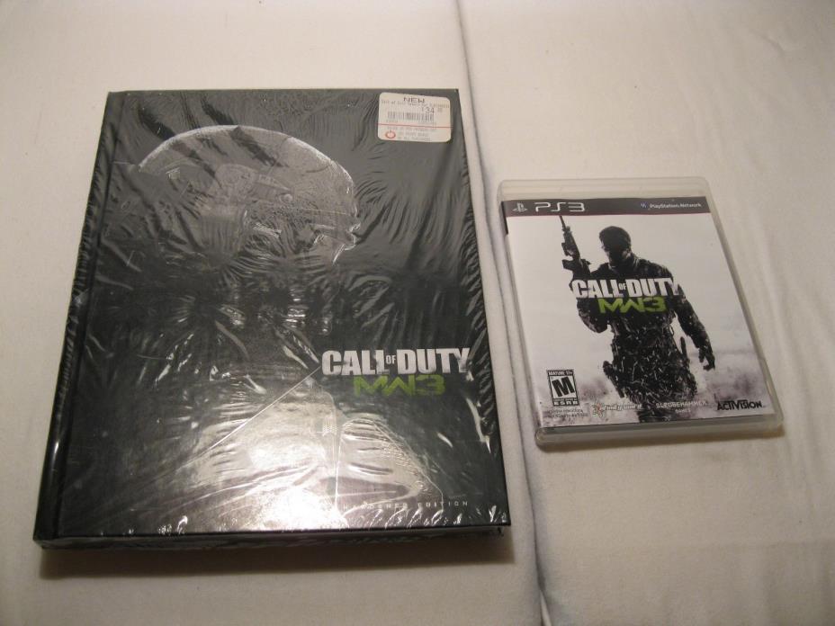 CALL OF DUTY: MW3 LOT, HARDENED Ltd EDITION STRATEGY GUIDE BOOK, & PS3 GAME!