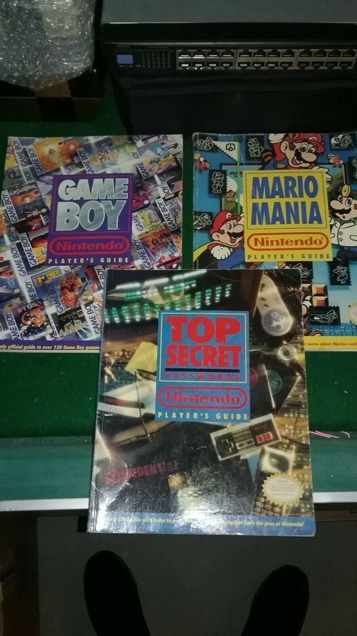 Nintendo Player's Guide Lot - Maria Mania - Gameboy - Top Secret Passwords