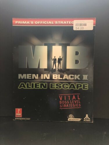 Men in Black II Alien Escape Prima Strategy Guide Book PS2