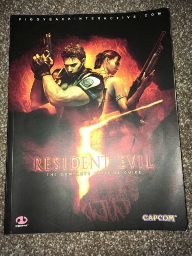 Resident Evil 5 Complete Official Game Guide PiggyBack Interactive EXCELLENT!!