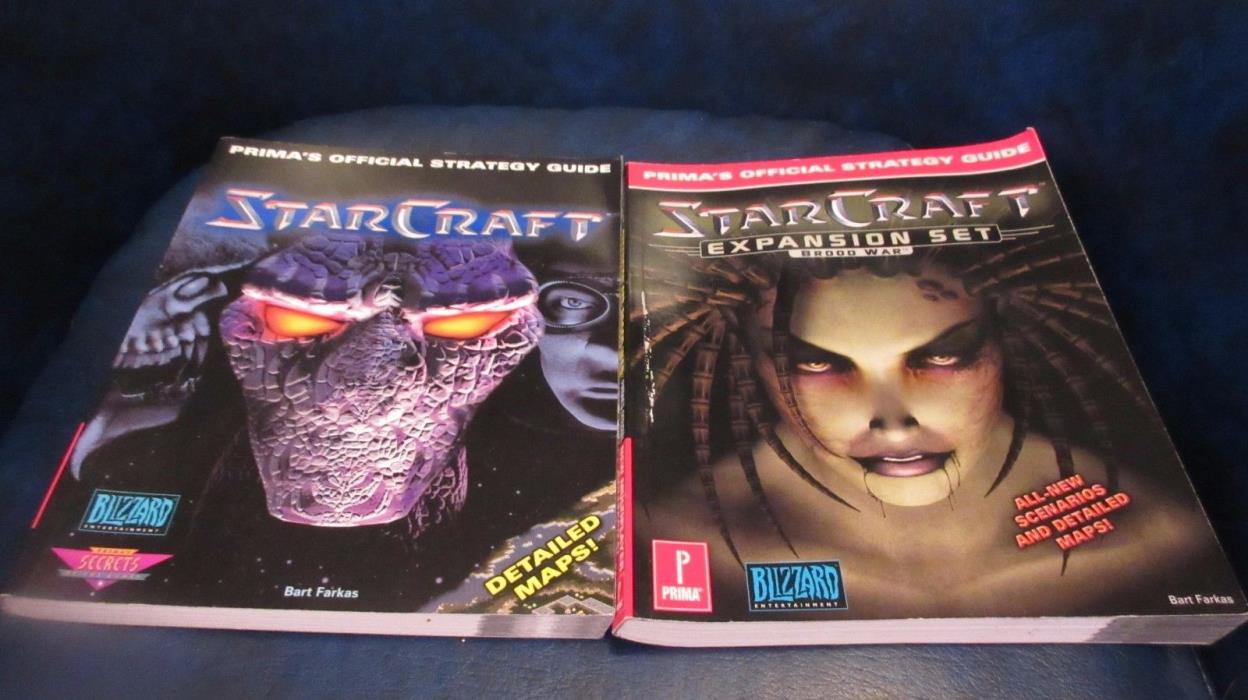 2 PC Starcraft Prima's Official Strategy Guide with Expansion Set Brood War Guid