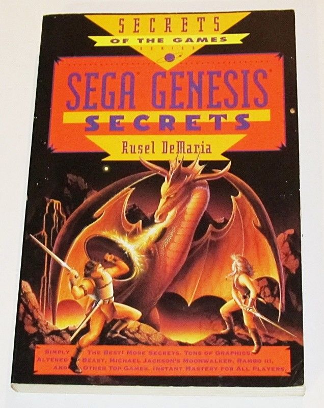 SEGA GENESIS SECRETS by Rusel DeMaria The Power User's Guide Book Video Games