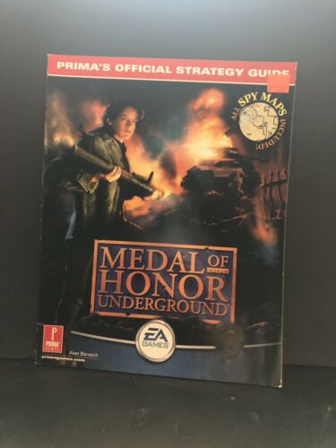 Medal of Honor Underground Prima Strategy Guide Book PlayStation