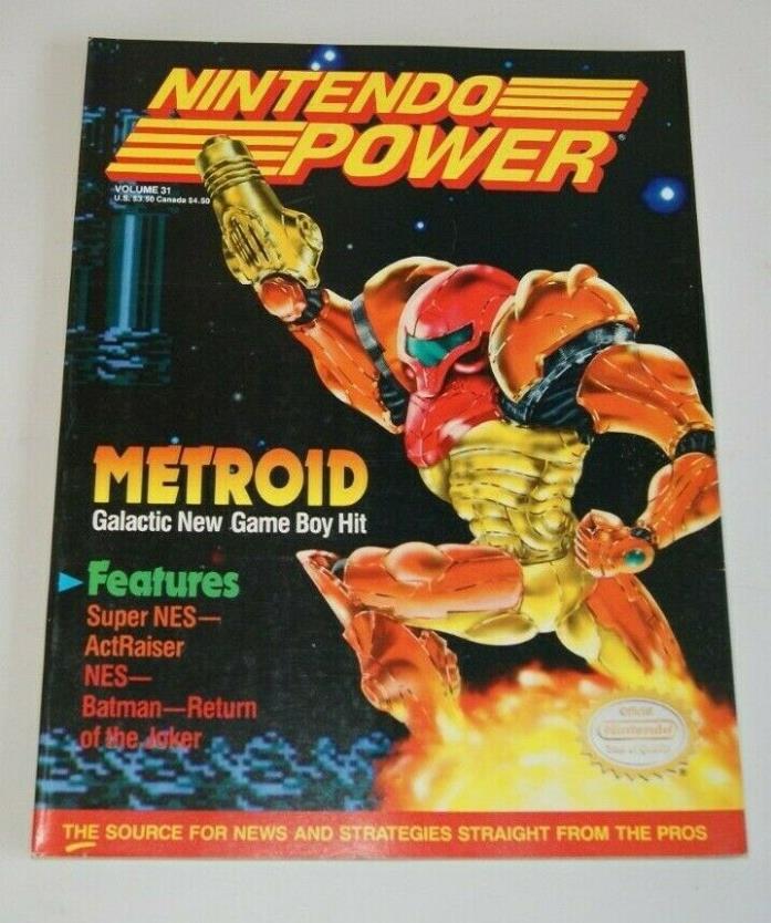 Nintendo Power Magazine Vol 31~Poster still attached ~ Mint Condition ~ Free S/H