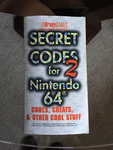 Secret Codes 2 For Nintendo 64 Book