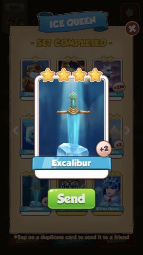 Coin Master Ice Queen Set Excalibur