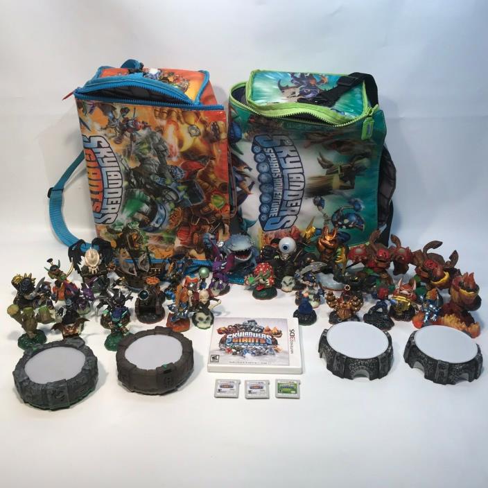 Skylander Bundle 33 figures 4 Portals 2 Giants Games 1 Swapforce Game + More