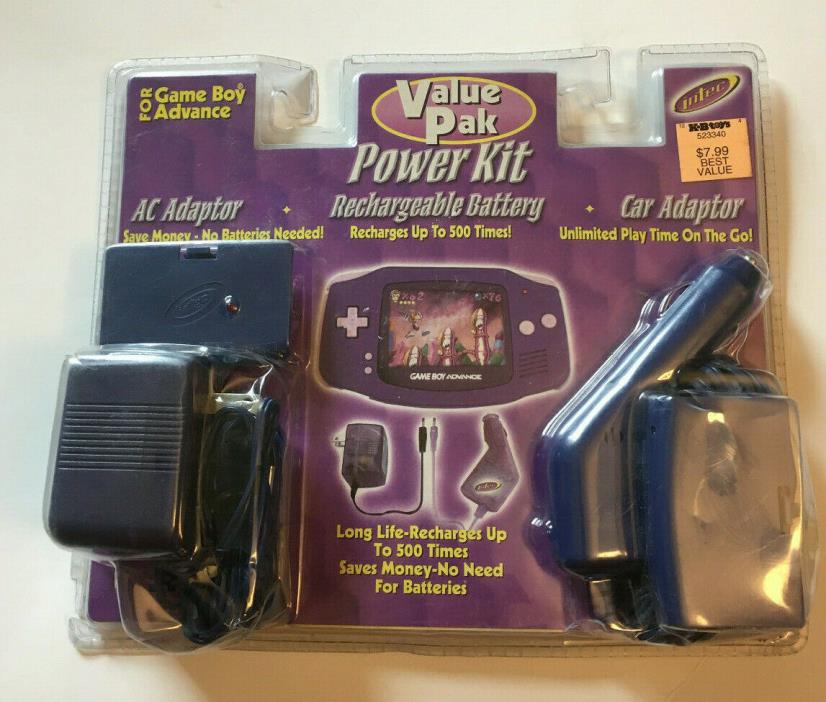 Nintendo Game Boy Advance Power Kit - Adapter + Recharge Battery + Car Adapter