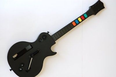 Wireless Guitar For Wii Hero & Rock Band Games Color BLACK FREE SHIPPING