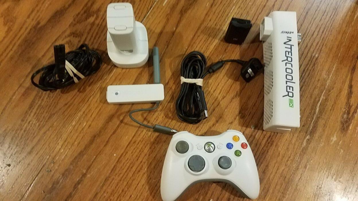 Xbox 360 accessory bundle - controller batteries charge intercooler networking