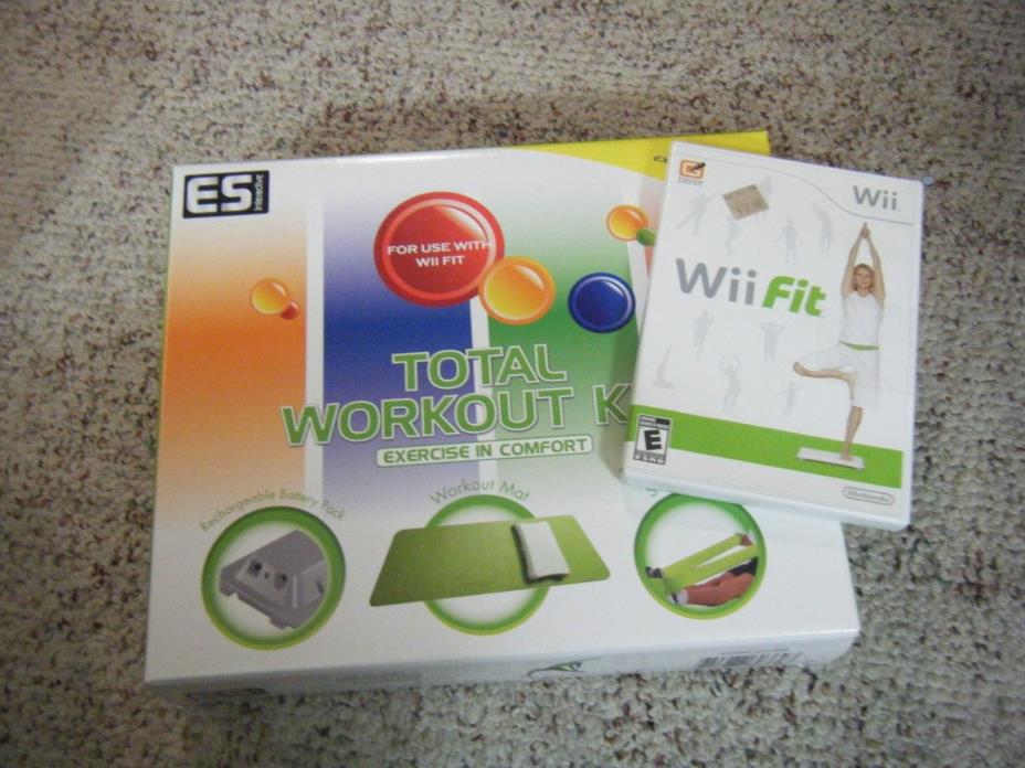 Wii Fit Game & ES Interactive Total Workout Kit (Includes 9 Workout Routines)