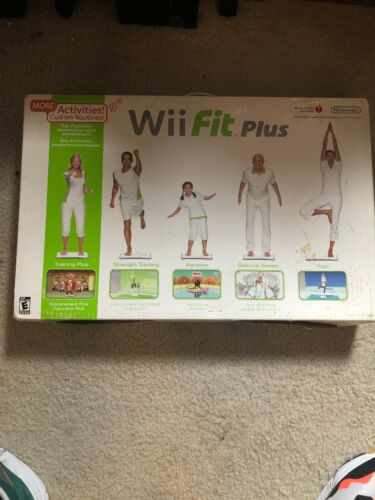 GENUINE Nintendo Wii FIT PLUS with Balance Board Bundle COMPLETE IN BOX
