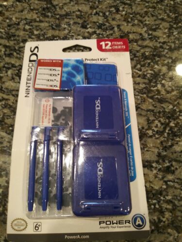 Nintendo DS Lite DSi DSi XL 3DS Clean And Protect Kit Red & Blue New