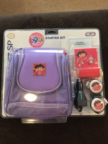 NIP Nintendo Starter Kit Gameboy Advance SP Dora the Explorer Switch N Carry