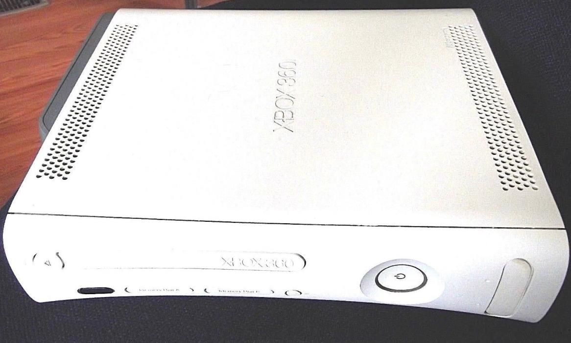 Microsoft Xbox 360 White Console 60 GB With Intercooler Fan 3 Games