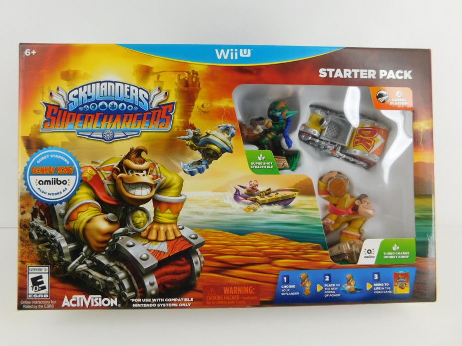 Skylanders SuperChargers Starter Pack - Nintendo Wii U Brand New Free Shipping