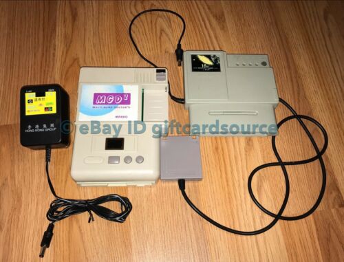BUNG MAKKO MGD2 Multi Game Doctor 2+I/O Cable+Rare 16 Bit Super Famicom Adapter