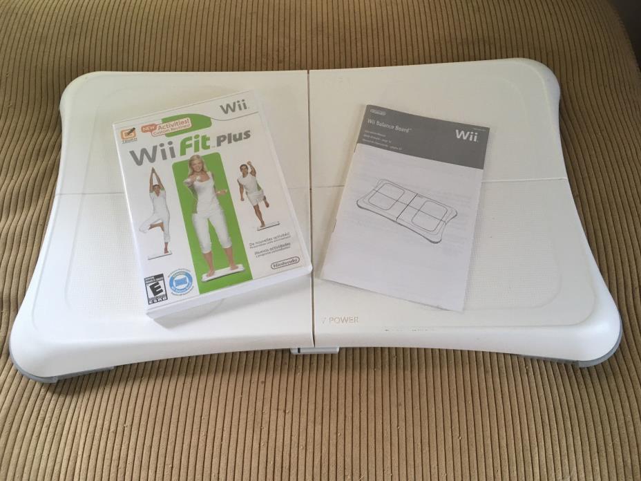 Nintendo Wii Fit Board with Wii Fit Plus and Operators Manual