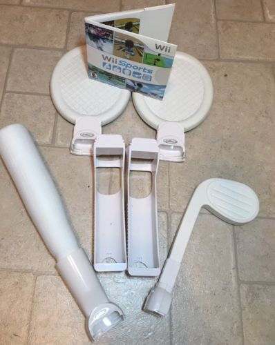Wii Sports With Sports Pack Controllers Nintendo Baseball Tennis Golf