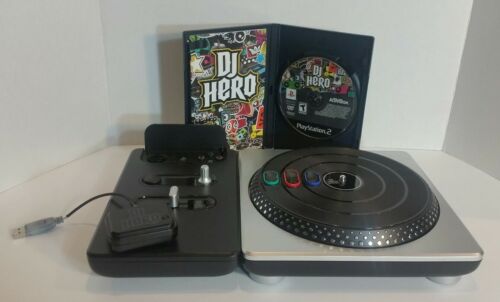 DJ hero bundle for playstation 2 includes, turntable, game, wireless receiver