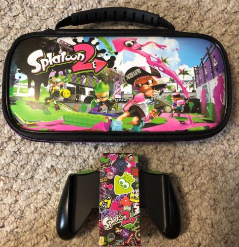 Nintendo Switch Splatoon Case And Comfort Grip