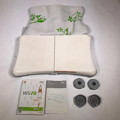 Wii Fit With Balance Board and Non Slip Cover w/ Paperwork Manual Stands [AA14]