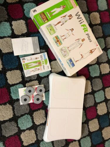 WII FIT PLUS With BALANCE BOARD Nintendo Wii Game Bundle - Great Condition