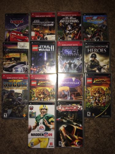Lot of 17 Sony PSP Game Cases/No Games (7 Includes Manuals) Playstation