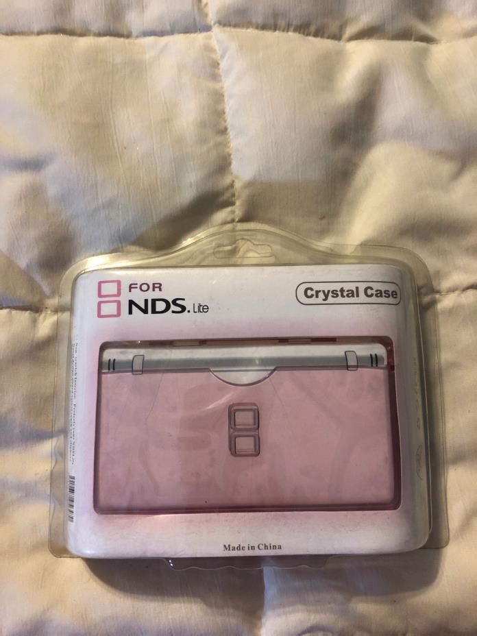 NEW NINTENDO NDS CRYSTAL CASE LIGHT PINK GAME CASE PROTECTOR