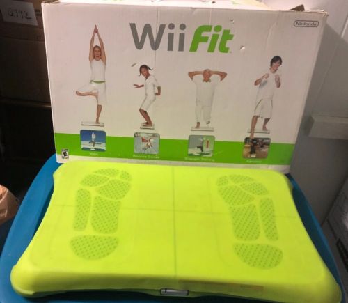Wii Fit Board With Green Sleeve