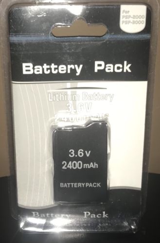 RECHARGEABLE BATTERY PACK for Sony PSP 2000 & 3000/ 3.6V 2400 mAh