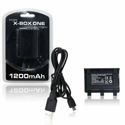 Xbox One Controller Rechargeable Battery Pack w/ USB Charging Cable Play While