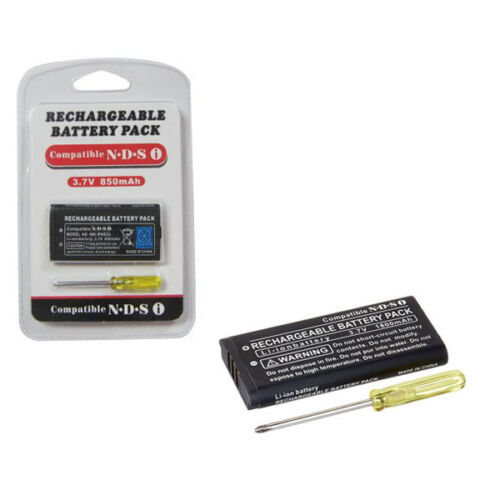 DSi - Rechargeable Li-ion Battery Pack 2000 mAh 3.7 v BLACK with Tool