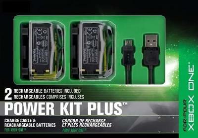 Nyko Power Play Kit Pack Plus Xbox One x2 Rechargeable Battery USB Cable Charger