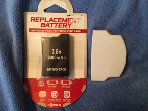 Psp 2000/3000 Battery And White Battery Cover